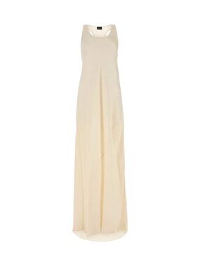 Balenciaga Ivory Satin Long Dress size 40 (FR)